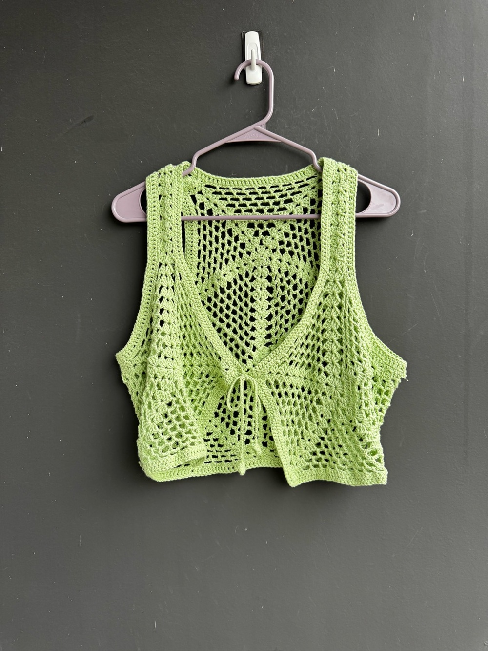 Handmade boho crochet vest